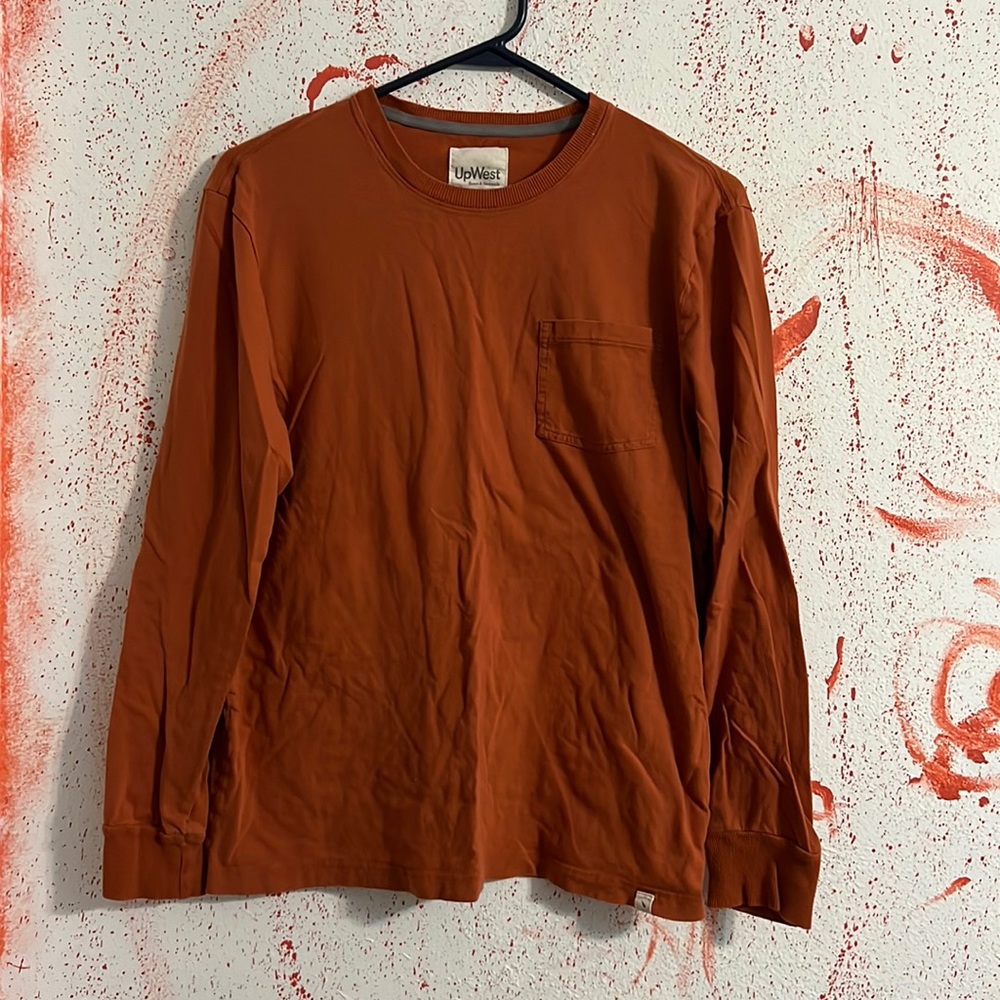 Up West Resort & Mercantile Orange Longsleeve Tee